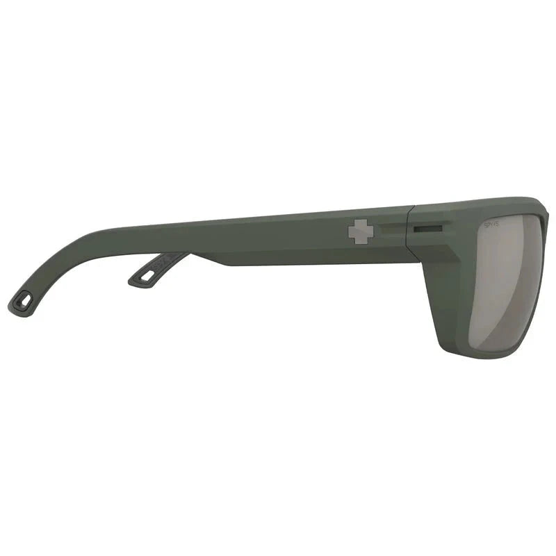 SPY Overhaul XL Matte Olive - Happy Bronze Pewter Mirror Sunglasses Sunglasses Spy 