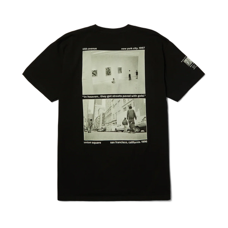 HUF Paved With Gold T-Shirt Black Men's Short Sleeve T-Shirts Huf 