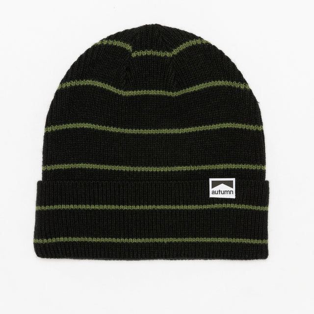 AUTUMN Pinstripe Beanie Black Men's Beanies Autumn 