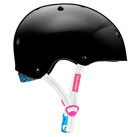 PRO-TEC Low Pro Helmet Santa Cruz Gloss Black Skateboard Helmets Pro-tec 