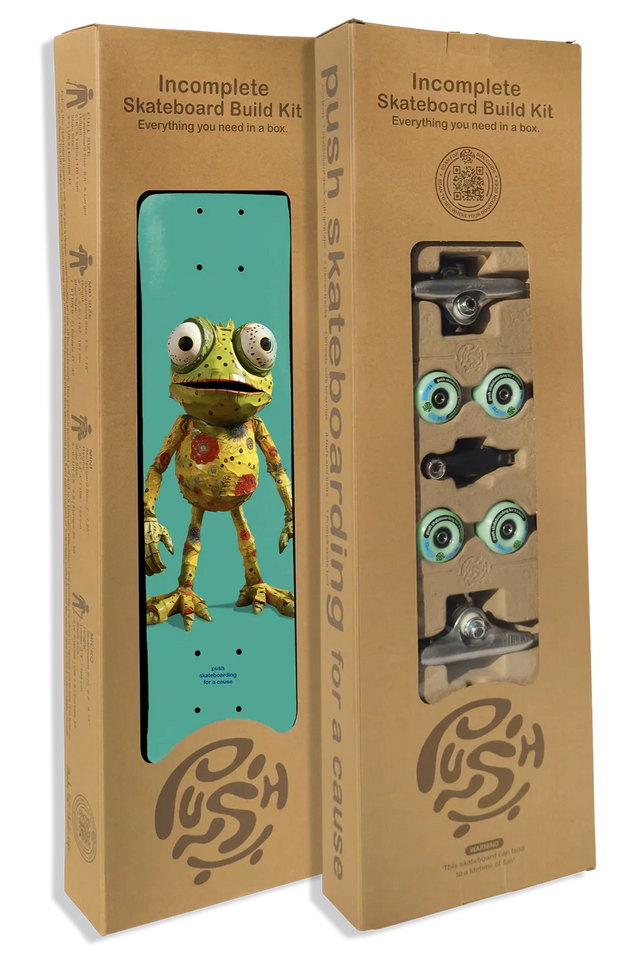 PUSH Frogster 7.75 Skateboard Incomplete Skateboard Completes Push 