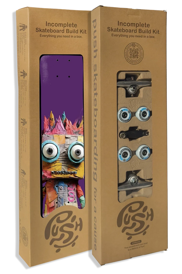 PUSH Big Rag Doll 7.5 Skateboard Incomplete Skateboard Completes Push 