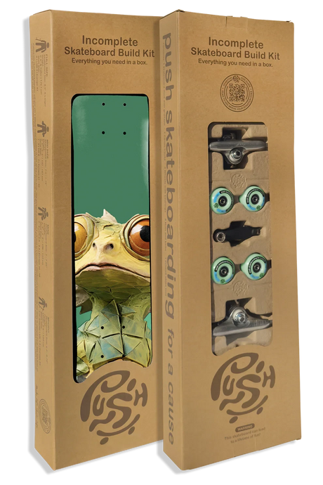 PUSH Lizard Big 7.0 Skateboard Incomplete Skateboard Completes Push 