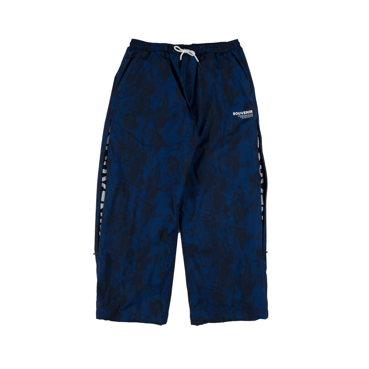 SOUVENIR Parachute Snow Pants Petrol Blue Blotch Print 2027 Men's Snow Pants Souvenir 