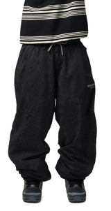 SOUVENIR Parachute Snow Pants Black Blotch Print 2027 Men's Snow Pants Souvenir 