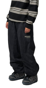 SOUVENIR Parachute Snow Pants Black Blotch Print 2027 Men's Snow Pants Souvenir 