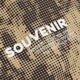 SOUVENIR Parachute Snow Pants Brown Blotch Print 2026 Men's Snow Pants Souvenir 