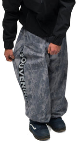 SOUVENIR Parachute Snow Pants Cool Grey Blotch Print 2027 Men's Snow Pants Souvenir 