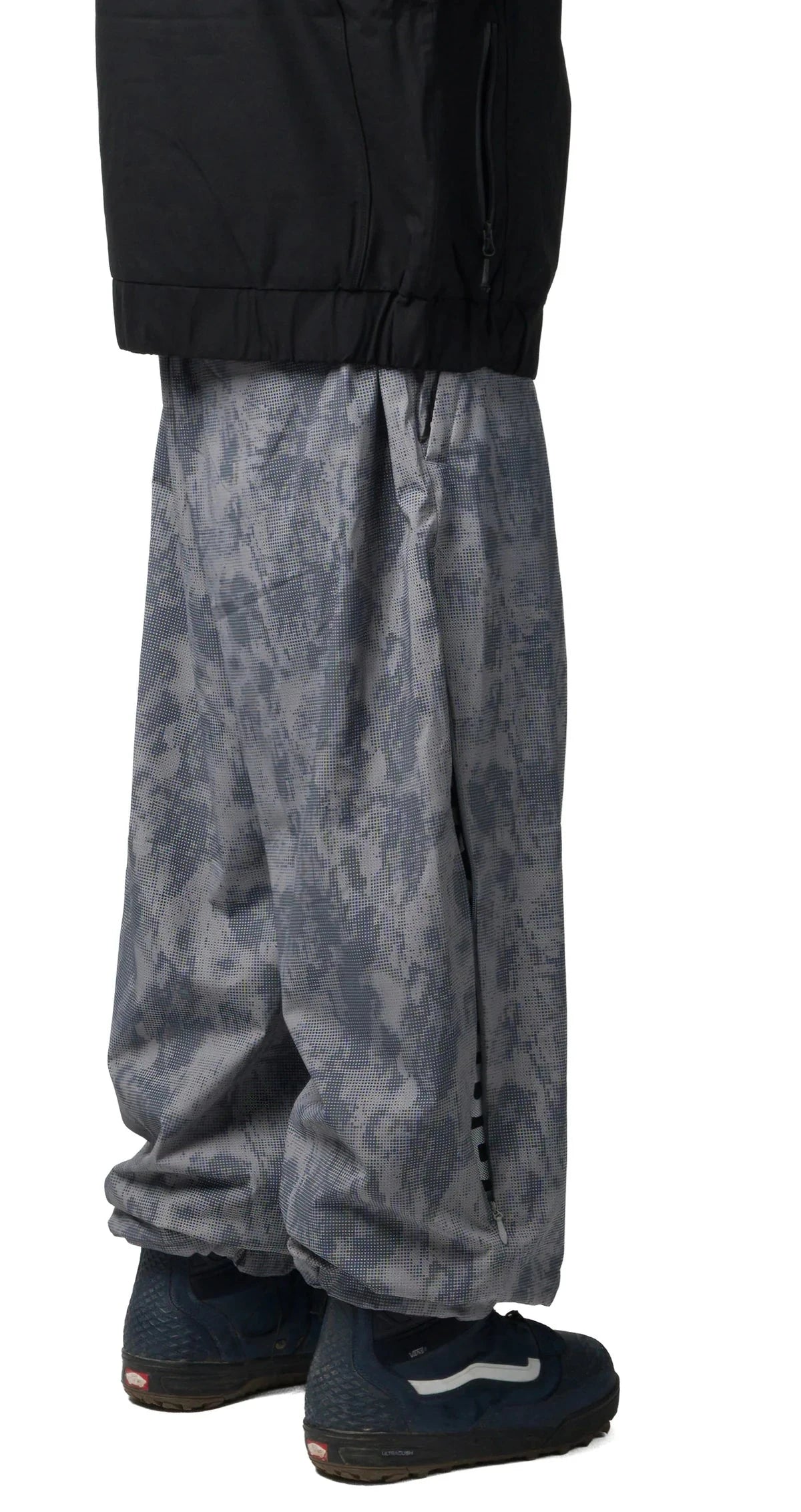 SOUVENIR Parachute Snow Pants Cool Grey Blotch Print 2027 Men's Snow Pants Souvenir 