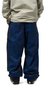 SOUVENIR Parachute Snow Pants Petrol Blue Blotch Print 2027 Men's Snow Pants Souvenir 