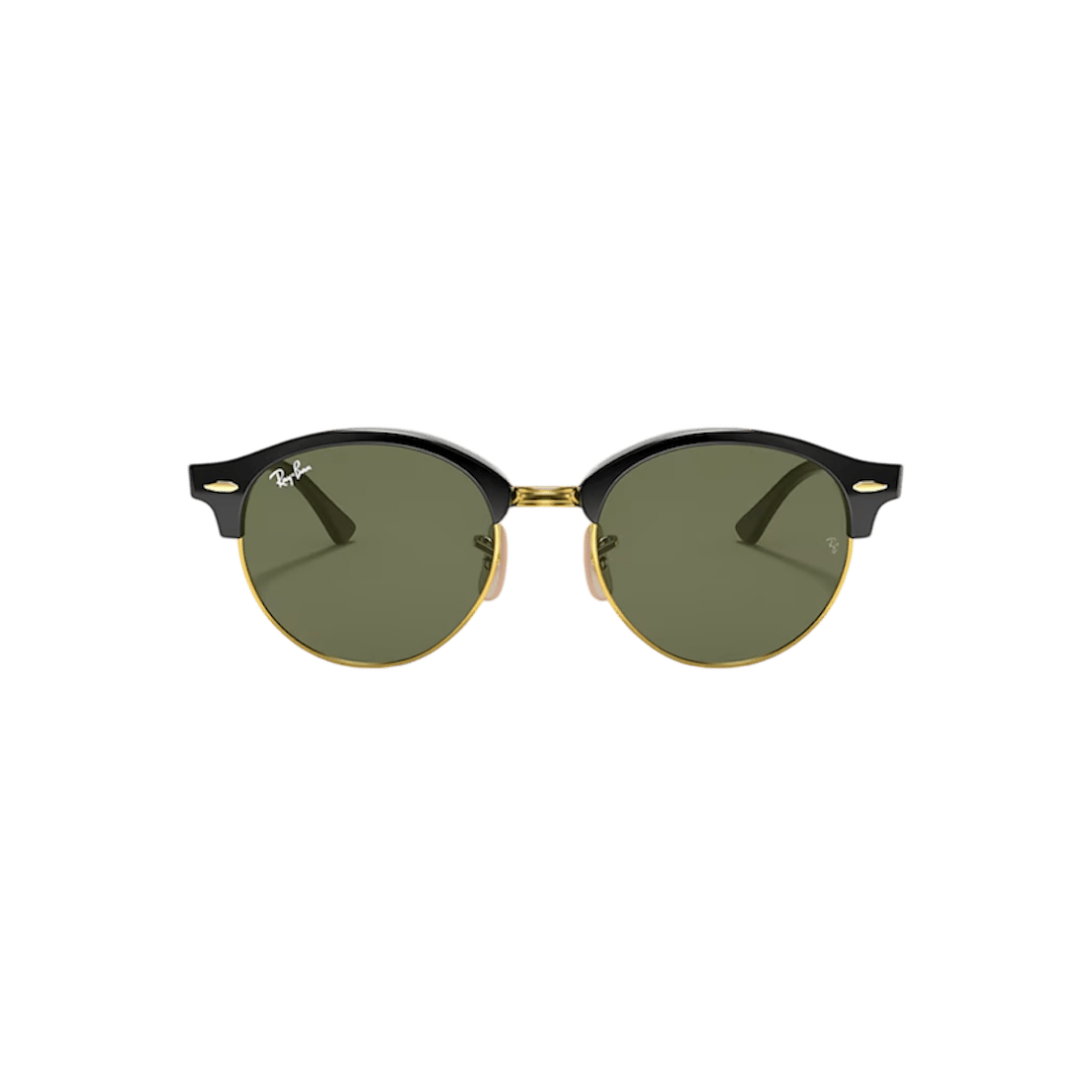 RAY-BAN Clubround Classic Polished Black - G-15 Green Sunglasses Sunglasses Ray-Ban 