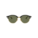 RAY-BAN Clubround Classic Polished Black - G-15 Green Sunglasses Sunglasses Ray-Ban 