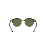 RAY-BAN Clubround Classic Polished Black - G-15 Green Sunglasses Sunglasses Ray-Ban 