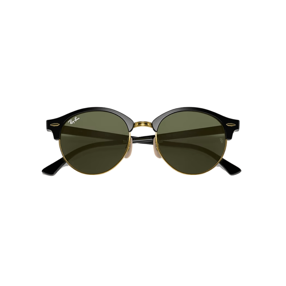 RAY-BAN Clubround Classic Polished Black - G-15 Green Sunglasses Sunglasses Ray-Ban 