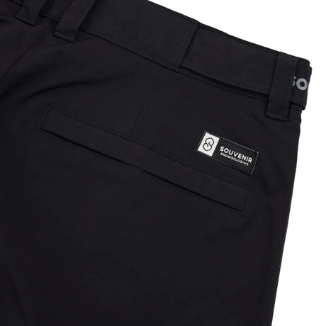 SOUVENIR Pleated Chino Snow Pants Black 2026 Men's Snow Pants Souvenir 