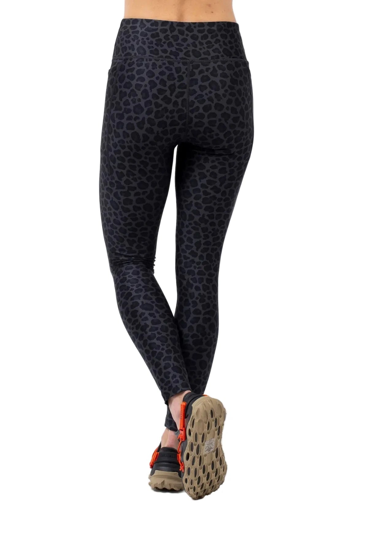 EIVY Women's Pocket Base Layer Tights Black Leopard Women's Base Layers Eivy 
