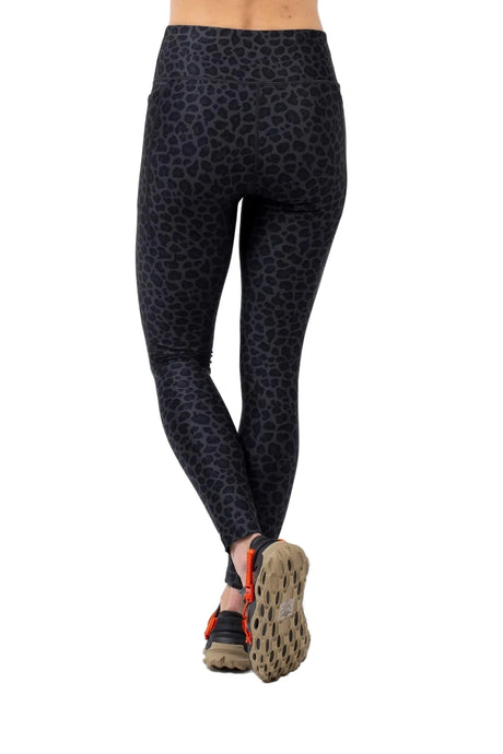 EIVY Women's Pocket Base Layer Tights Black Leopard Women's Base Layers Eivy 