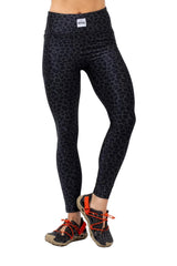 EIVY Women's Pocket Base Layer Tights Black Leopard Women's Base Layers Eivy 