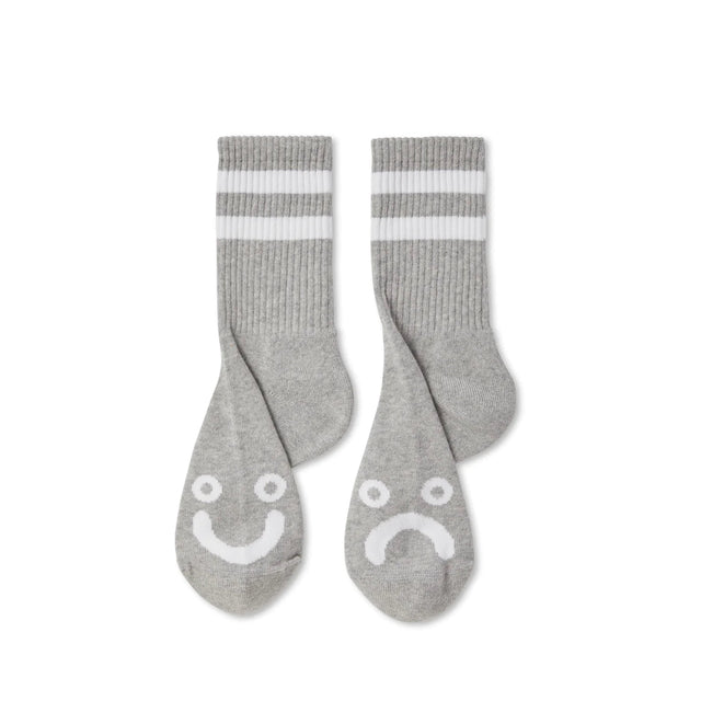 POLAR Happy Sad Socks Heather Grey Men's Socks Polar 