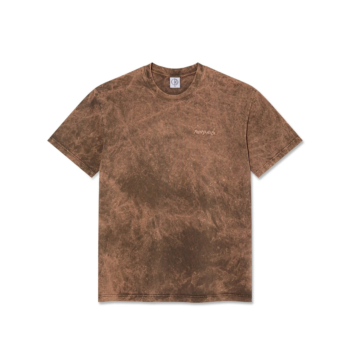 POLAR Acid Surf Logo T-Shirt Brown Men's Short Sleeve T-Shirts Polar 