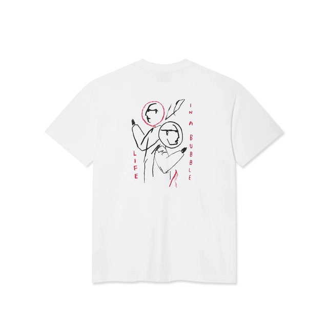 POLAR Life In A Bubble T-Shirt White Men's Short Sleeve T-Shirts Polar 