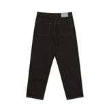 POLAR 93 Pants Contrast Stitching Black/Dark Olive Men's Denim Polar 