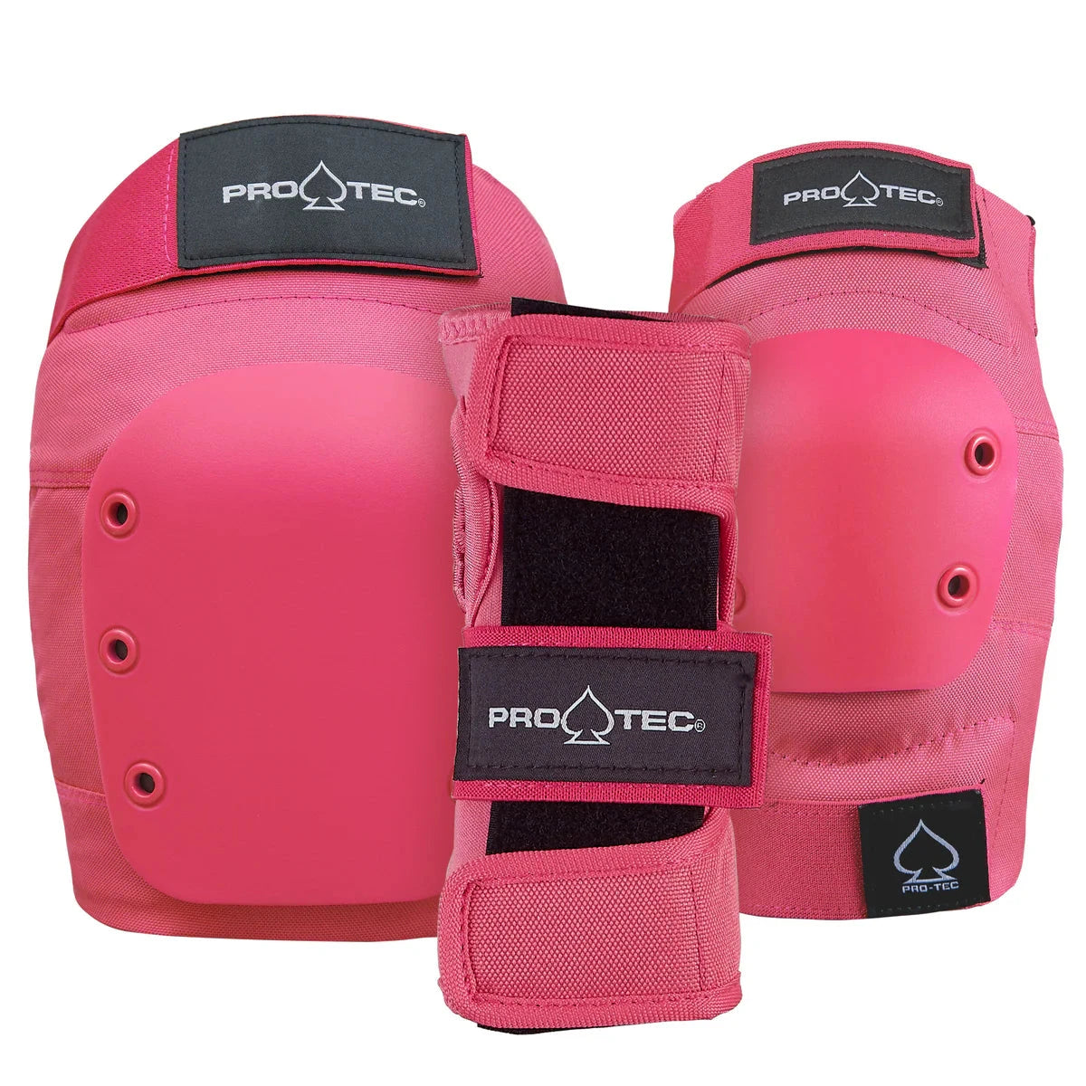 PRO-TEC Jr. Street Gear 3 Pack Pink Pads & Wrist Guards Pro-tec 