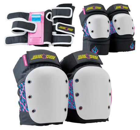 PRO-TEC Jr. Street Gear 3 Pack Santa Cruz Pads & Wrist Guards Pro-tec 