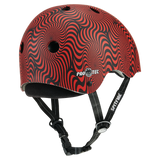 PRO-TEC Low Pro Helmet Spitfire Red Swirl Skateboard Helmets Pro-tec 