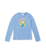 VOLCOM Girl's Parrotise Long Sleeve Rashguard Coastal Blue Girl's Swimwear Volcom 