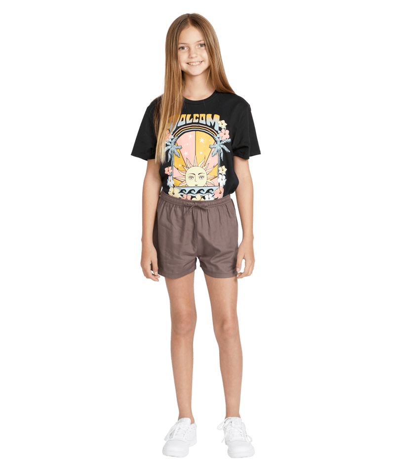 VOLCOM Girl's Stone Def Short Slate Grey Girl's Walkshorts Volcom 