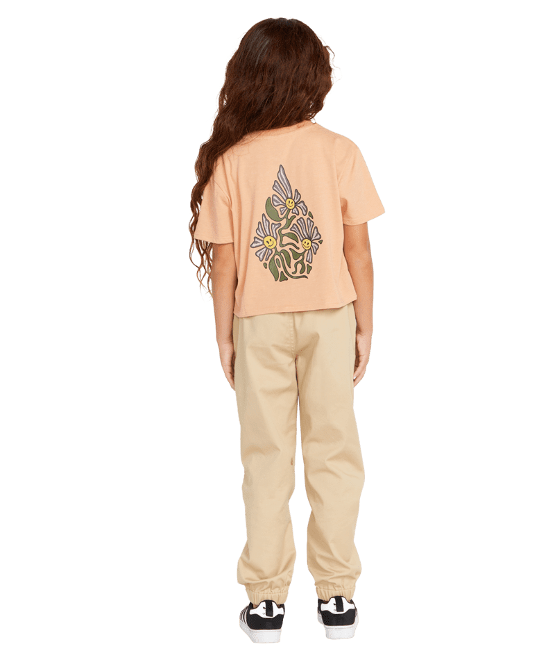 VOLCOM Girl's Pocket Dial T-Shirt Clay Girl's T-Shirts Volcom 