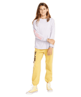 VOLCOM Girl's Werkin Doubles Long Sleeve T-Shirt Light Purple Girl's Long Sleeve T-shirts Volcom 