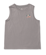 VOLCOM Girl's Flexin' Muscle Tank Top Daze Grey Girl's T-Shirts Volcom 