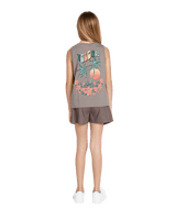VOLCOM Girl's Flexin' Muscle Tank Top Daze Grey Girl's T-Shirts Volcom 