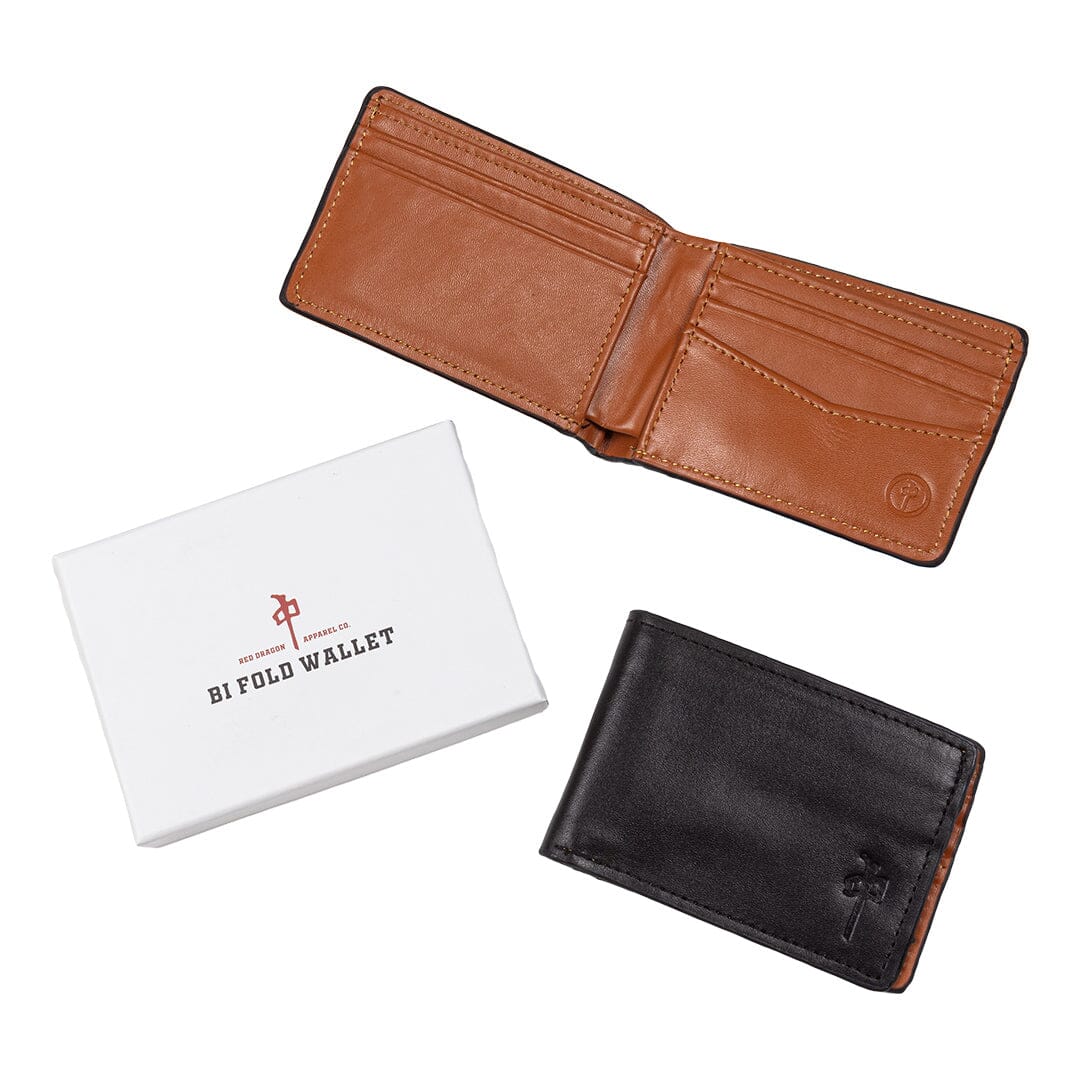RDS Genuine Leather Waller Black/Tan Men's Wallets RDS 