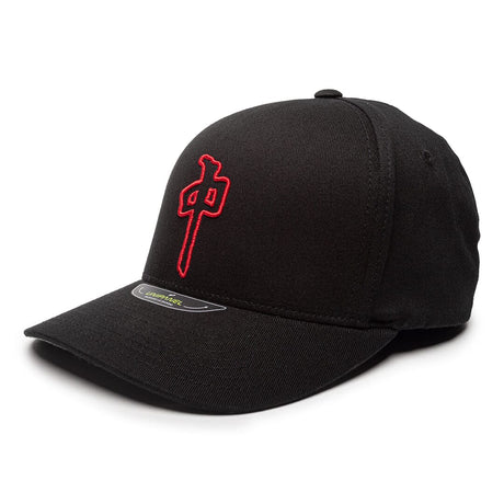 RDS Chung Puffy Outline Flexfit Hat Black/Black/Red Men's Hats RDS 
