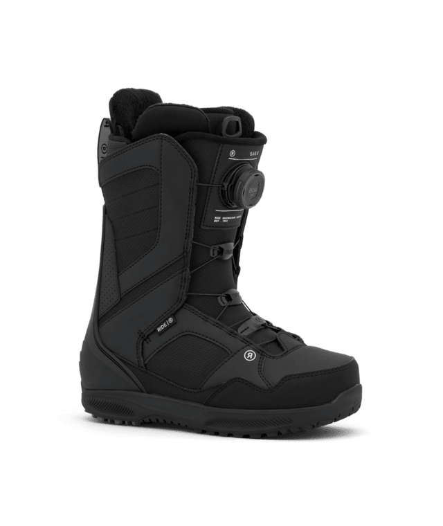 RIDE Women's Sage Snowboard Boots Black 2027 Women's Snowboard Boots Ride 