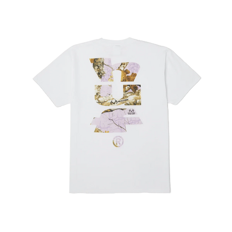 HUF X RealTree Megablast T-Shirt White Men's Short Sleeve T-Shirts Huf 