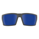 SPY Rebar ANSI Matte Gunmetal - Happy Grey Green Dark Blue Mirror Polarized Sunglasses Sunglasses Spy 