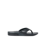 REEF Fanning H2O Sandals Black/Silver Men's Sandals Reef 