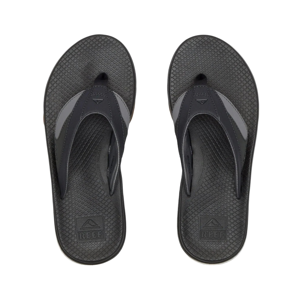 REEF Fanning+ Sandals Black/Gum Men's Sandals Reef 