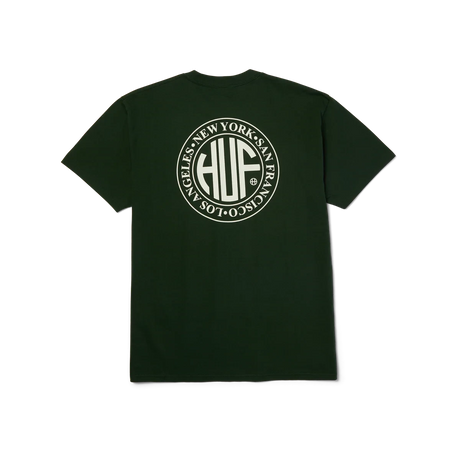 HUF Regional T-Shirt Forest Green/White Men's Short Sleeve T-Shirts Huf 