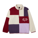 HUF Remix Quarter Zip Pullover Fleece Lavender Men's Crewnecks huf 