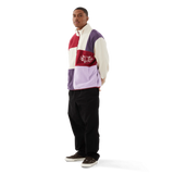 HUF Remix Quarter Zip Pullover Fleece Lavender Men's Crewnecks huf 