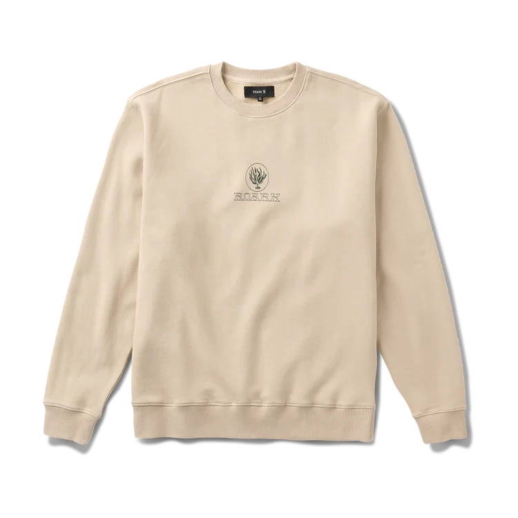ROARK Seaweed Knowledge Fleece Crew Fossil Men's Crewnecks Roark Revival 