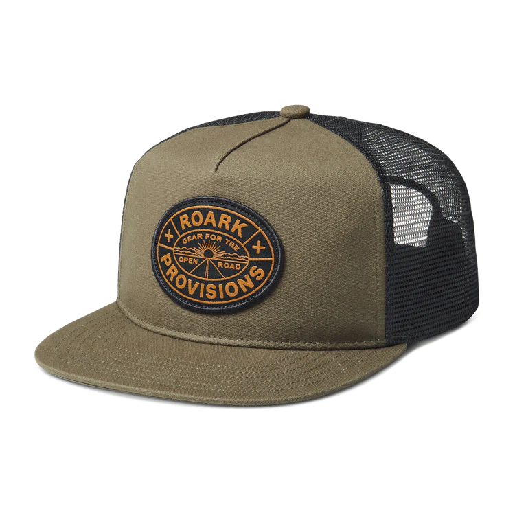 ROARK Station Trucker Snapback Hat Military / Pignoli Men's Hats Roark Revival 