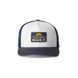 ROARK Station Trucker Snapback Hat White/Navy Men's Hats Roark Revival 