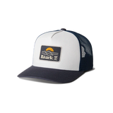ROARK Station Trucker Snapback Hat White/Navy Men's Hats Roark Revival 