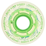 RICTA Clouds Clear Splatter Camo Green 78A 57mm Skateboard Wheels Skateboard Wheels Ricta 